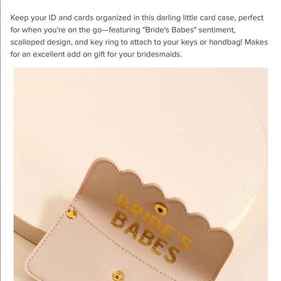 Francesca’s birde’s babes scalloped card case - Picture 4 of 11